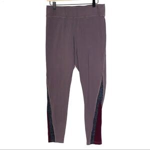 Logo Lotus plum purple high rise leggings activewear size medium M B112